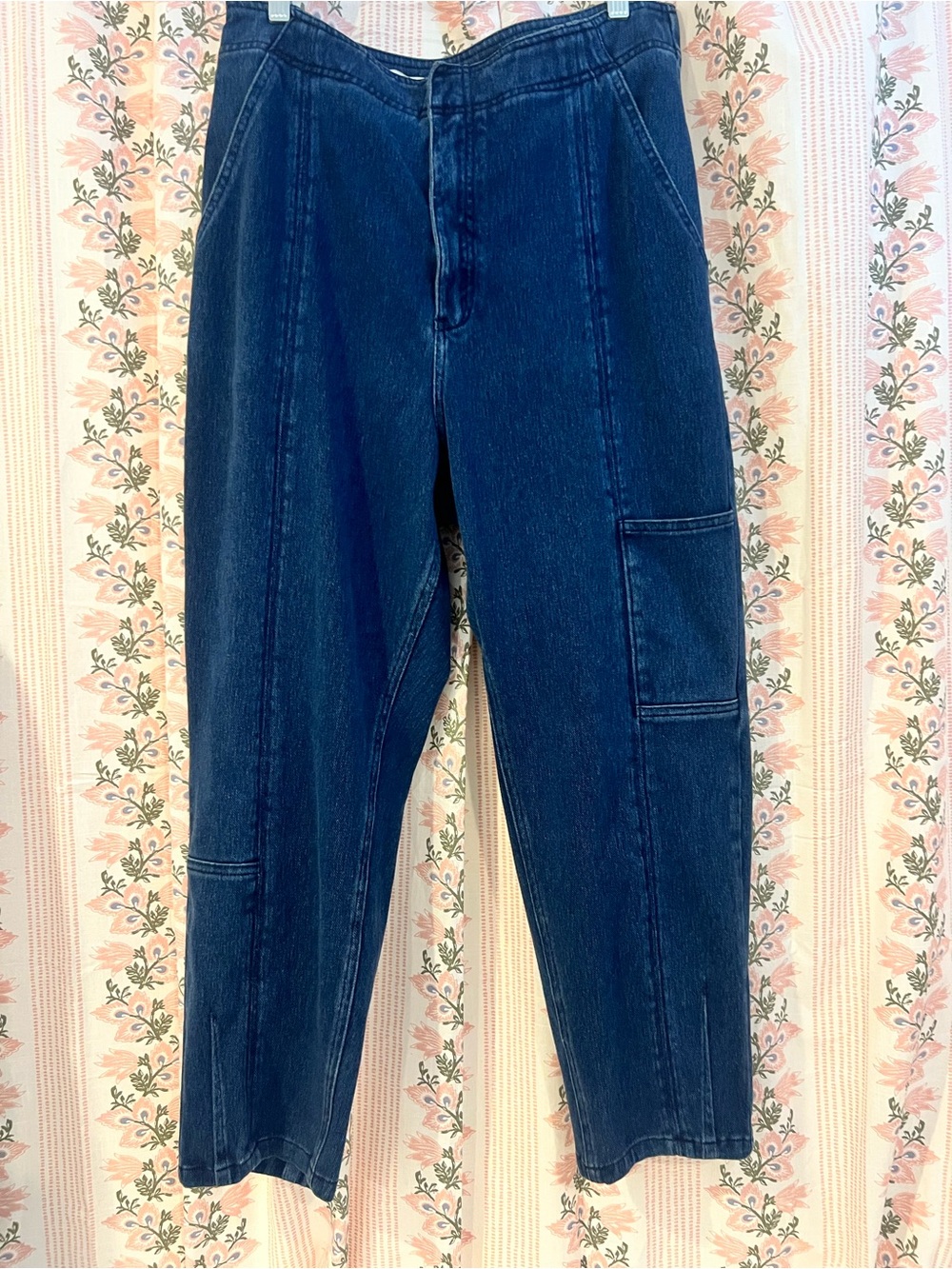 Anthropologie Pilcro Ultra High-Rise Cropped Tapered Utility Jeans